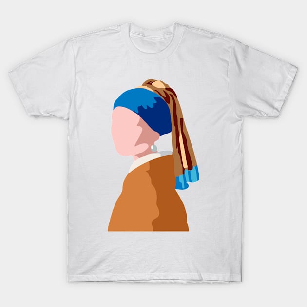 Girl with pearl earring T-Shirt by broadwaymae